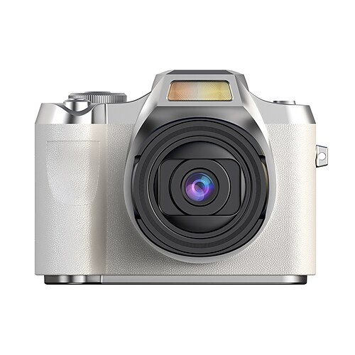 Fotocamera digitale HD 1080p con 64 MP e flash, ricarica USB, design retrò, compatta per viaggi e fotografia quotidiana