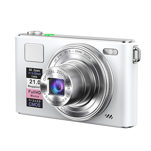 Nuova fotocamera digitale 4k fhd 2025 con scheda da 64 gb, compatta, piccola ed economica, ricaricabile, con messa a fuoco automatica da 64 mp, molto adatta per principianti che si avvicinano alla