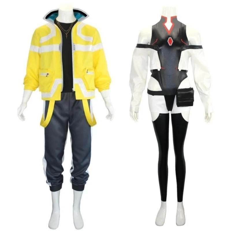 Anime Cyberpunk Edgerunners Lucy Cosplay Kostüm Body Overalls Jacke Perücke Ganzanzug Halloween Kostüme für Frauen und Männer Image