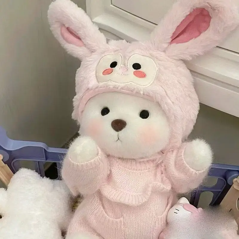 30 cm Lina Bär Kleidung Set Plüsch Puppe Spielzeug Dress Up Kawaii Mädchen Geburtstag Geschenk Niedlichen Cartoon Weihnachten Geschenk Anime zubehör Spielzeug Image