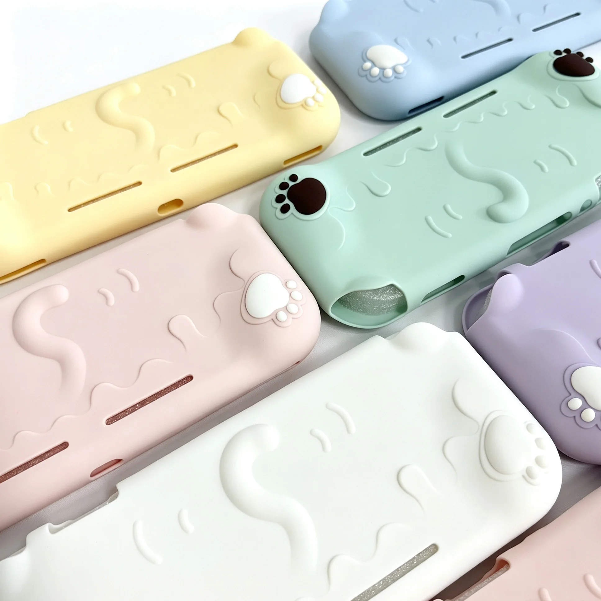 NS Lite TPU Soft Case Full Button Schutzhülle Haut Shell Cover Für Nintendo Switch Lite Konsole Zurück Schutz Spiel Zubehör Image