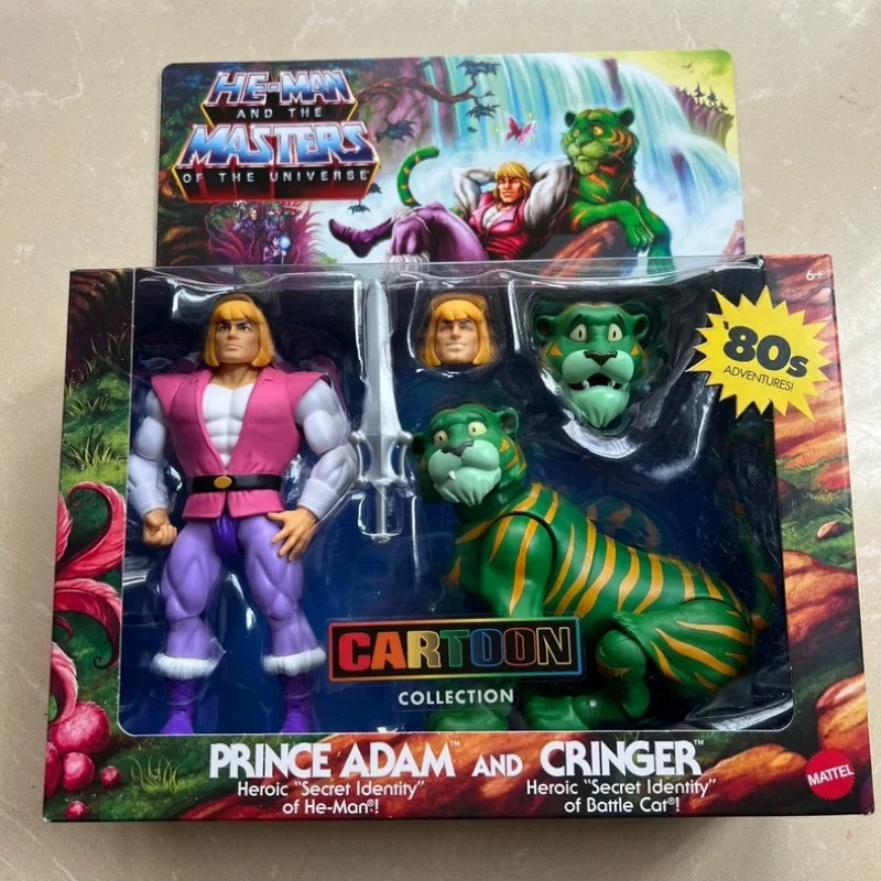 Mattel Prince Adam Cringer Actionfiguren-Set – He Man And the Masters of the Universe, animierte Version, PVC-Spielzeug zum Sammeln