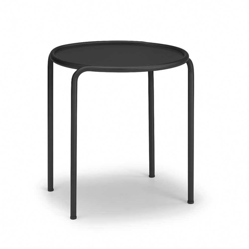 Table d'appoint en métal anthracite