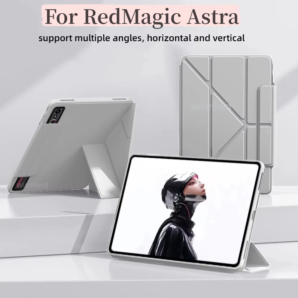 Mehrere Winkel PU Hülse Für RedMagic Astra Gaming Tablet Schutzhülle Klapp Ständer Abdeckung Für RedMagic 3 Pro Image