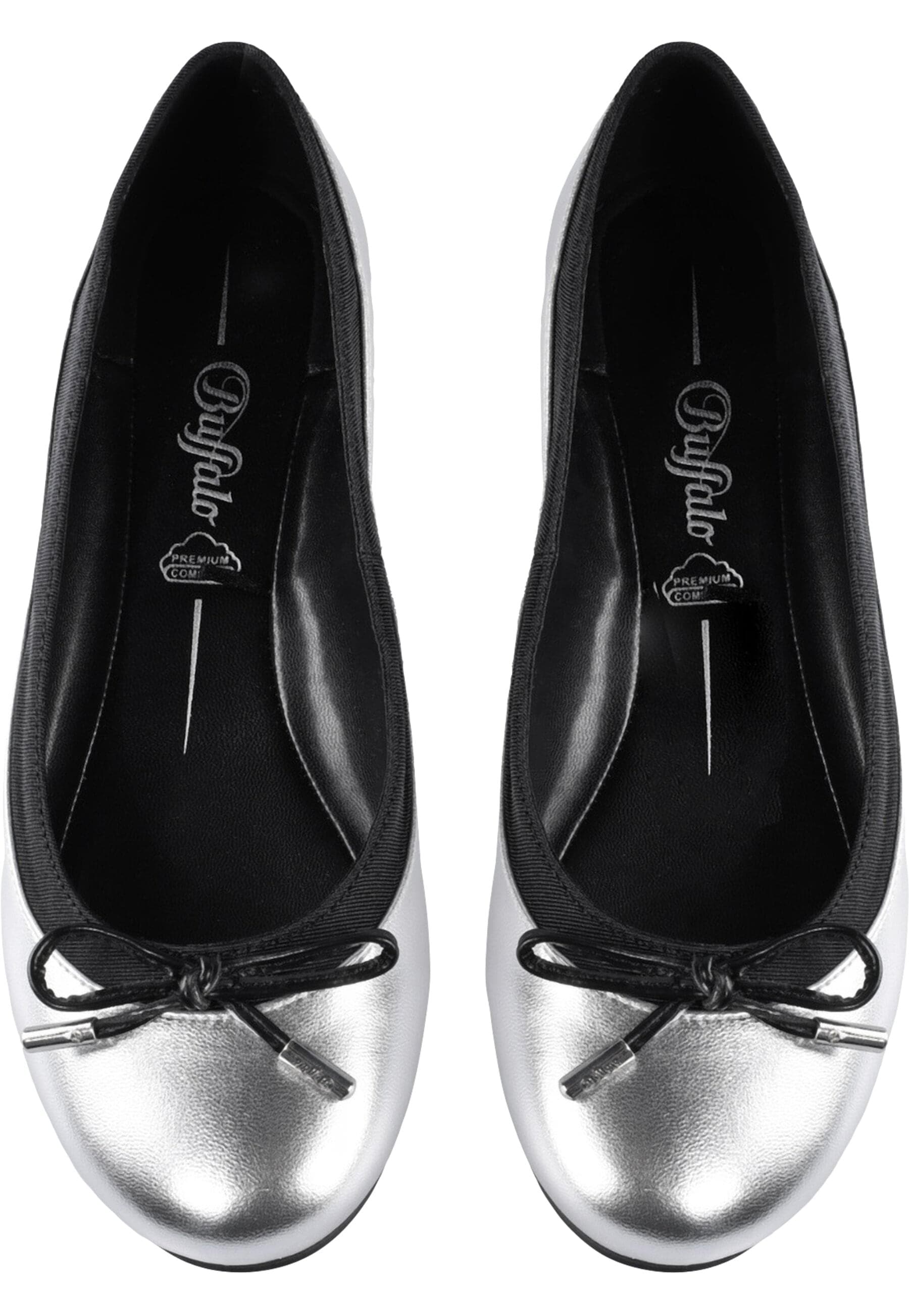 Trainingsschuh BUFFALO "Buffalo Og -Vegan Nappa", Damen, Gr. 40, silber, Kunstfaser, unifarben, Schuhe