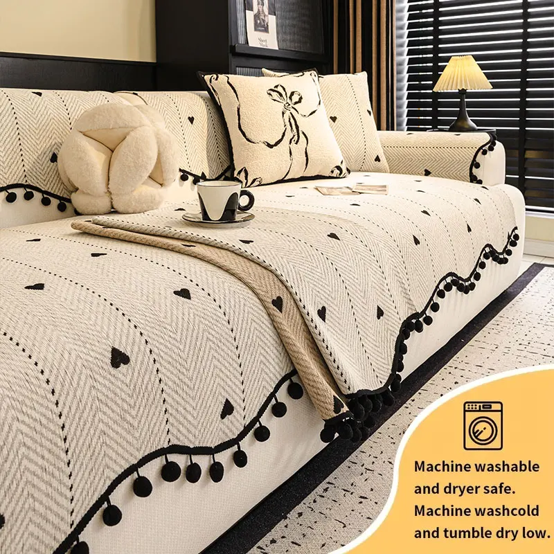 1PC-Unregelmäßige form sofa kissen Französisch retro sofa kissen Vier saison universal feste anti-rutsch sofa kissen