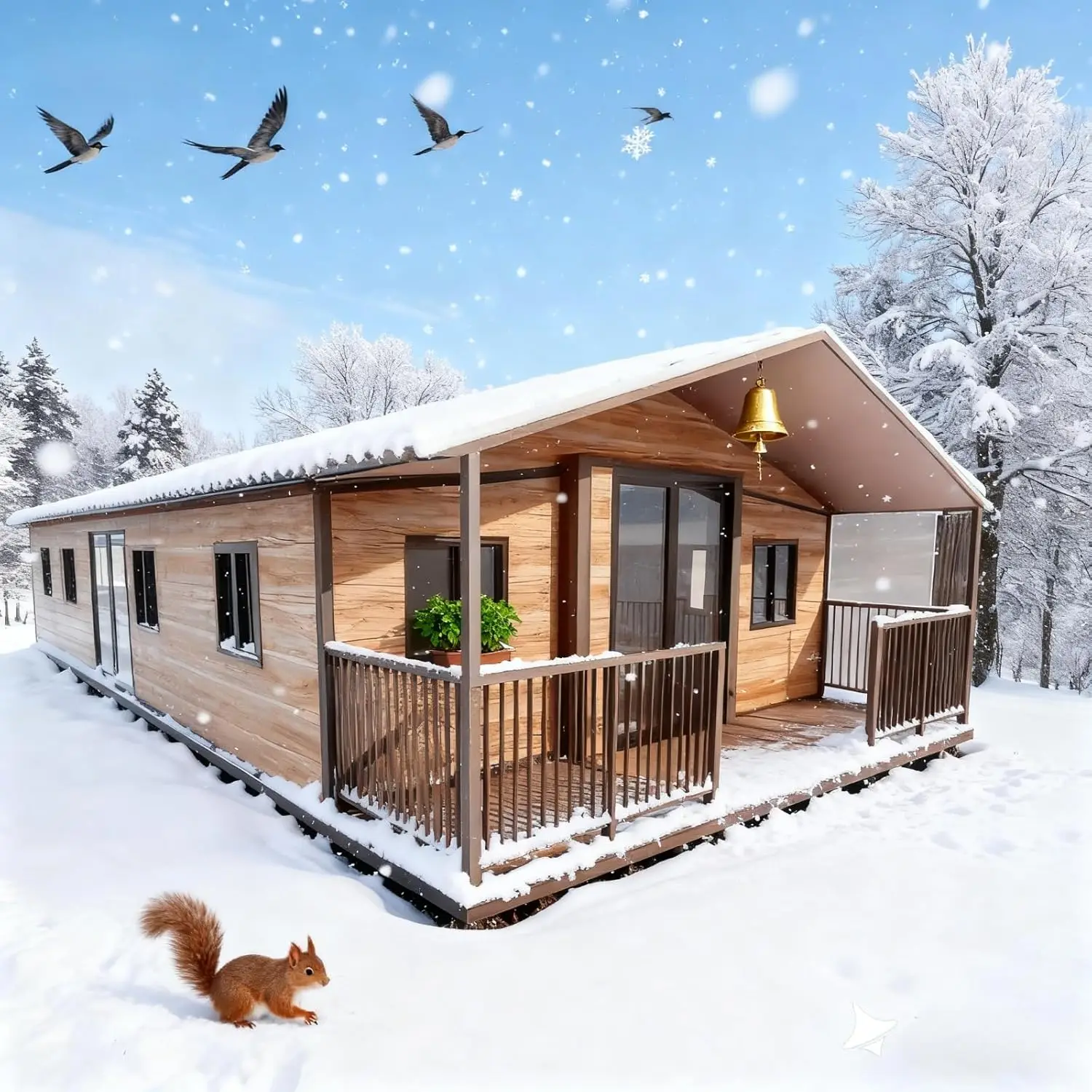 Casa contenitore pieghevole di lusso Contenitore mobile prefabbricato per la casa minuscola Casa contenitore espandibile per 3 camere da letto per l'Australia