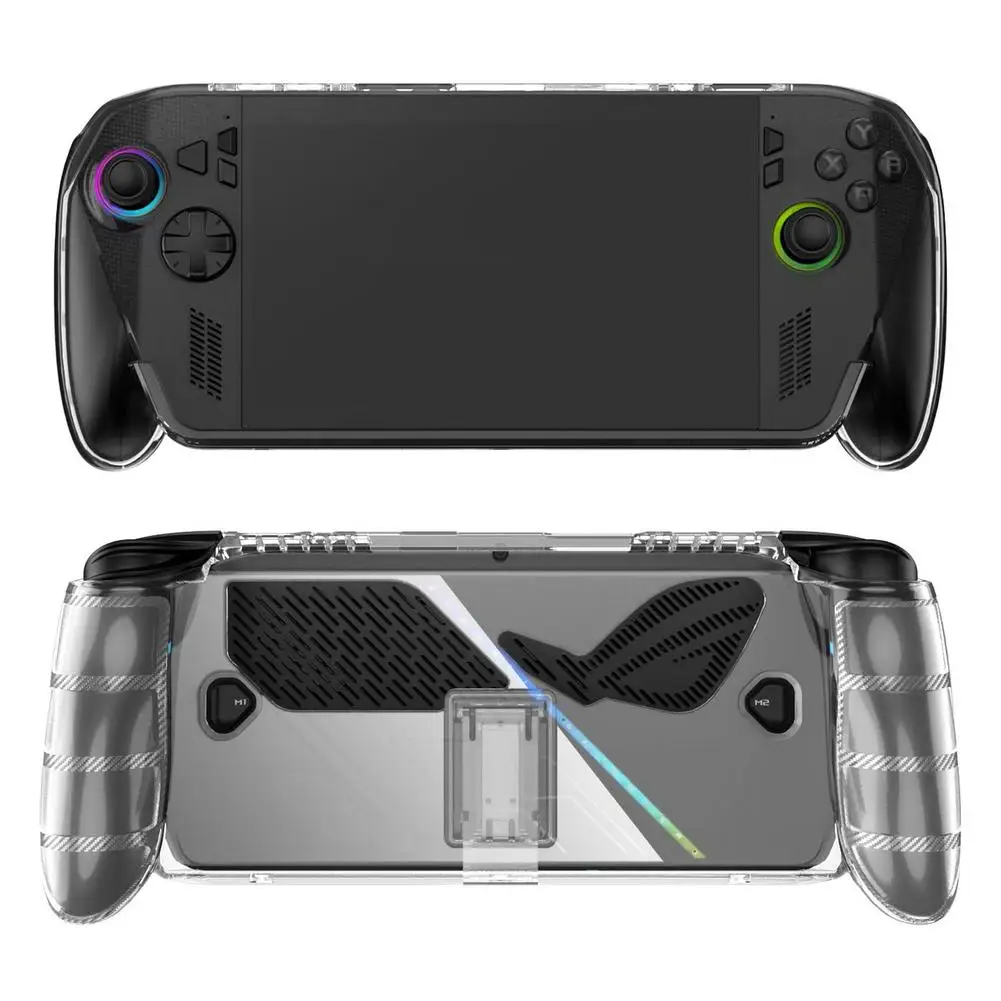 mit Rückenständer, rutschfest und sturzsicher, transparente Schutzhülle, Gaming-Handheld für ROG X Box Ally X Handheld-Konsole aus TPU