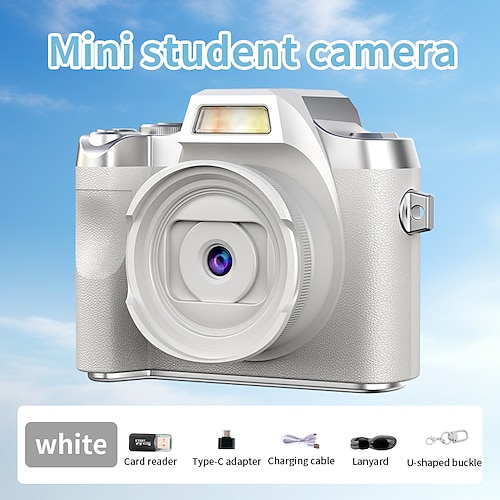 Appareil photo numérique Zoom 8X 1,56 pouce Haute Définition avec carte TF de 128 Go Super Mini Vidéo Créatif Appareil photo numérique compact utilisant un appareil photo CCD Cadeau de la