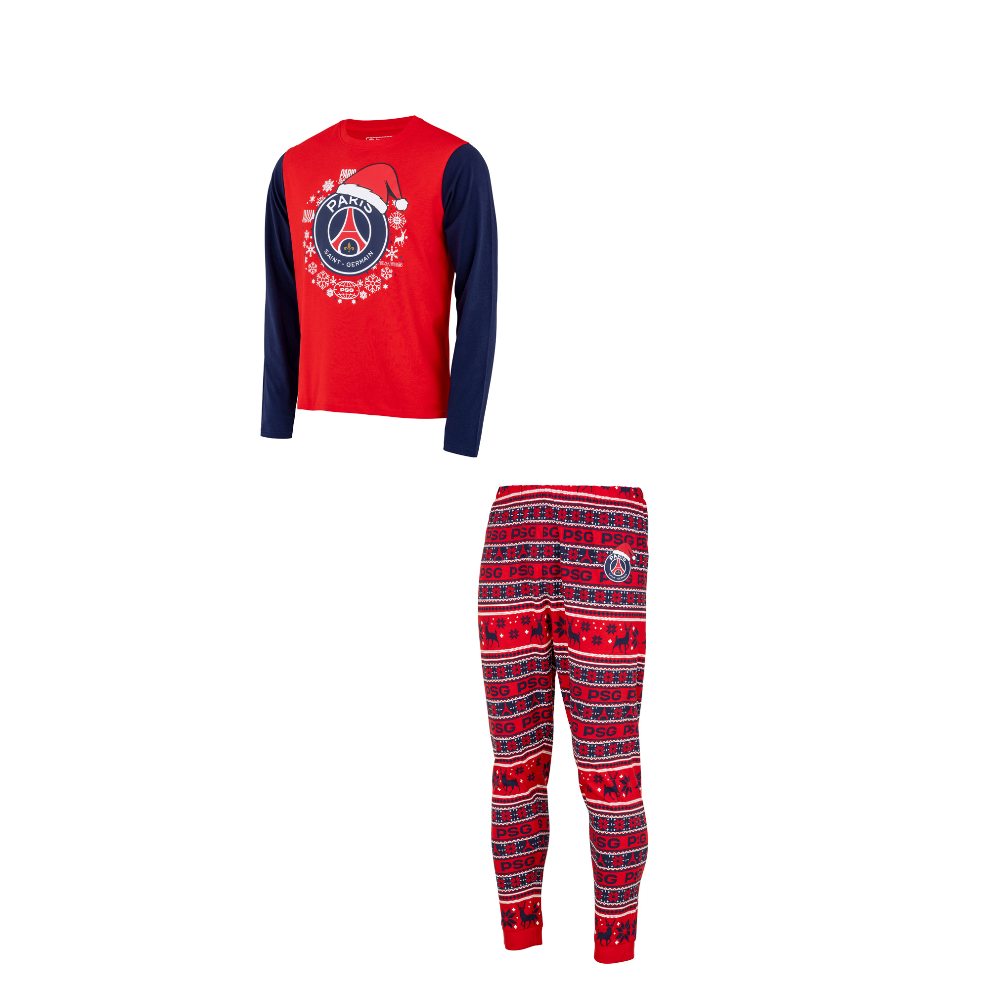 PSG Weihnachtspyjama - Rot Image