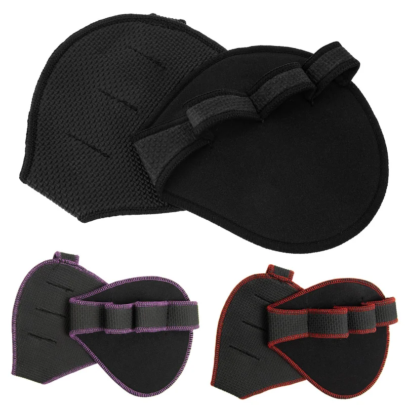 1 Pair Neoprene Grip Pads Lifting Grips Gym Workout Gloves Weightlifting Calisthenics Powerlifting Fitness Sports Hand Protector