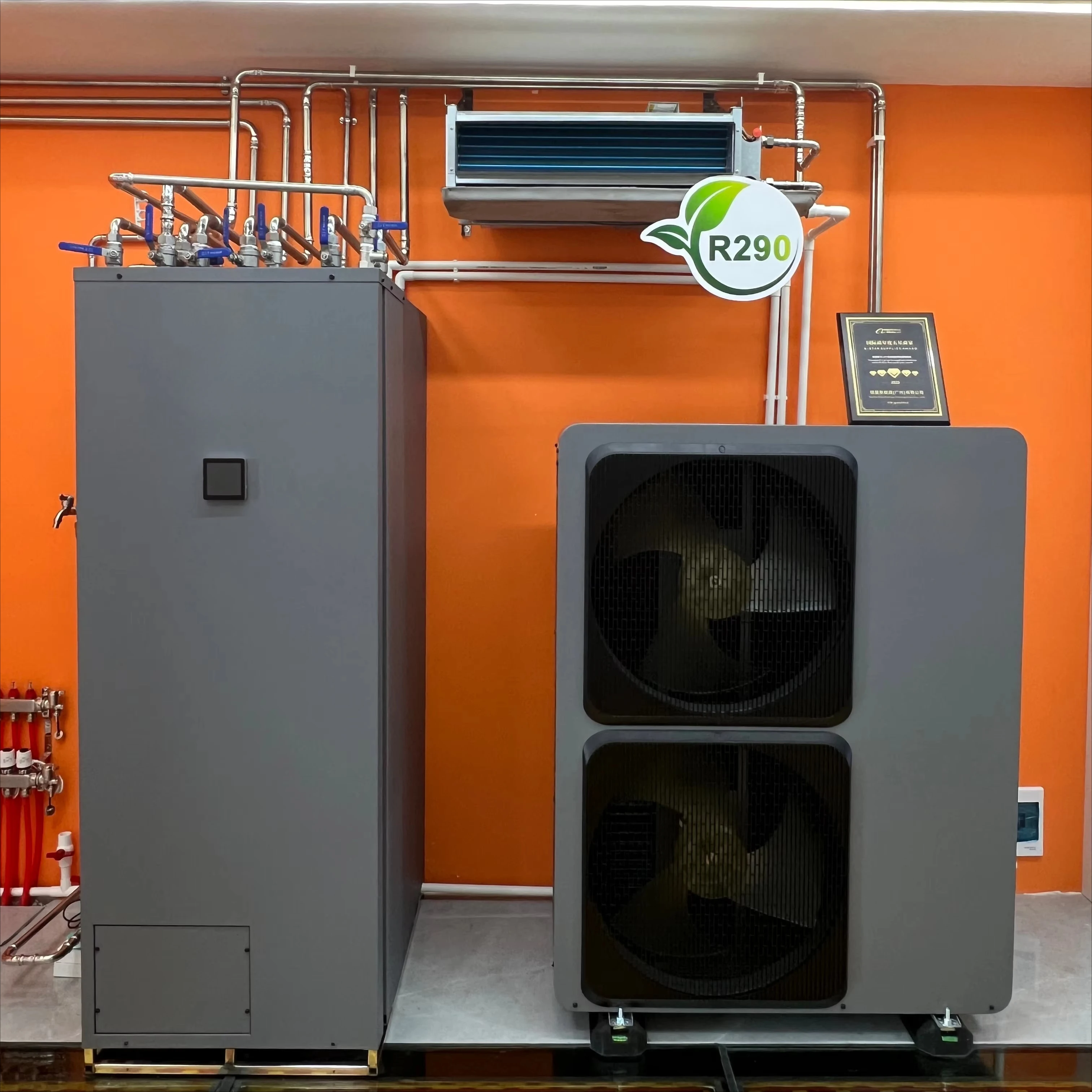 Nulite R290 Oem Odm Wifi 16 kW 19 kW Luft-Wasser-Heizung Kühlpumpe Luftquelle Monoblock EVI Inverter Luft Wärmepumpe Wärmepumpe Image