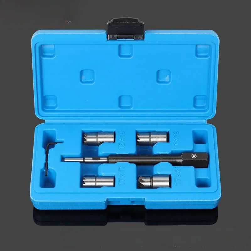 Lyr pour Kit de nettoyage outil de réparation automobile accessoires automobiles universel voiture Diesel injecteur siège coupe ensemble buse d
