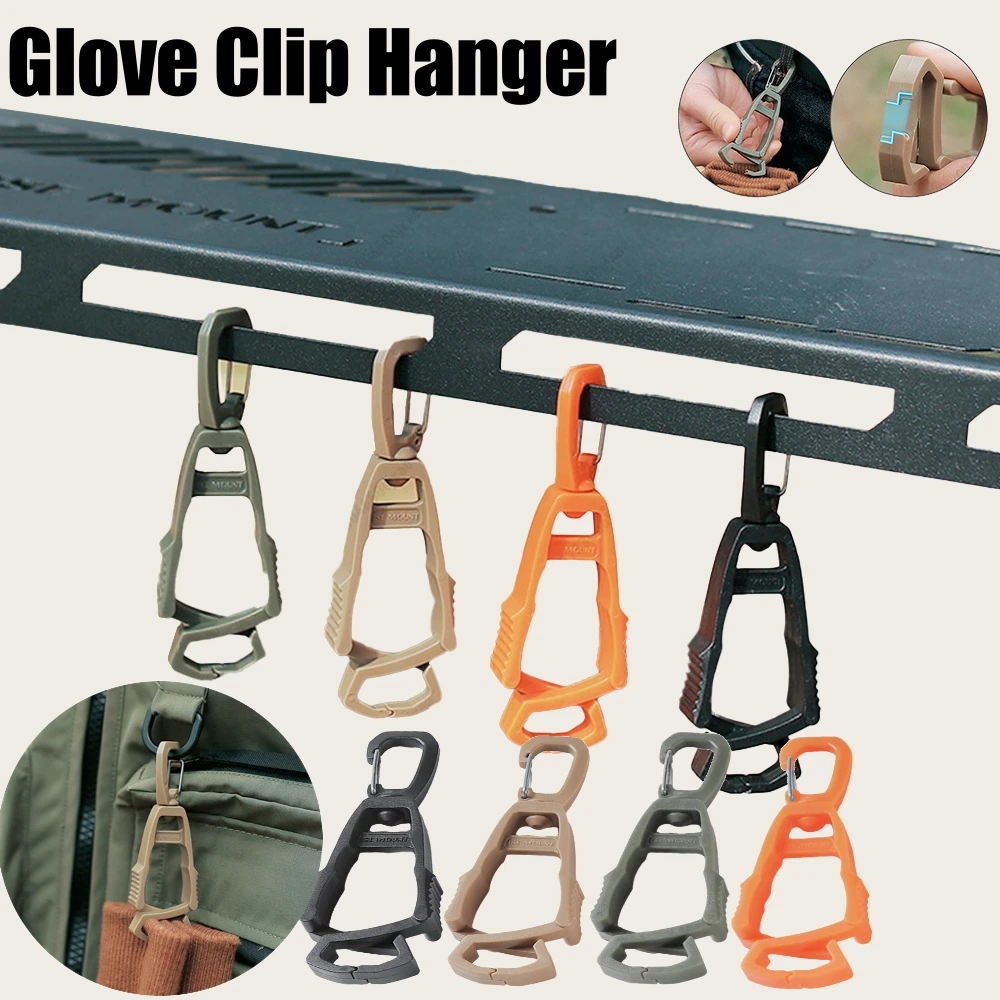 1PC Outdoor Handschuh Clip Aufhänger Multi-zweck Anti-drop Haken Clip Halter Kunststoff Schutz Arbeit Handschuhe Sicherheit klemme Camping Werkzeuge Image