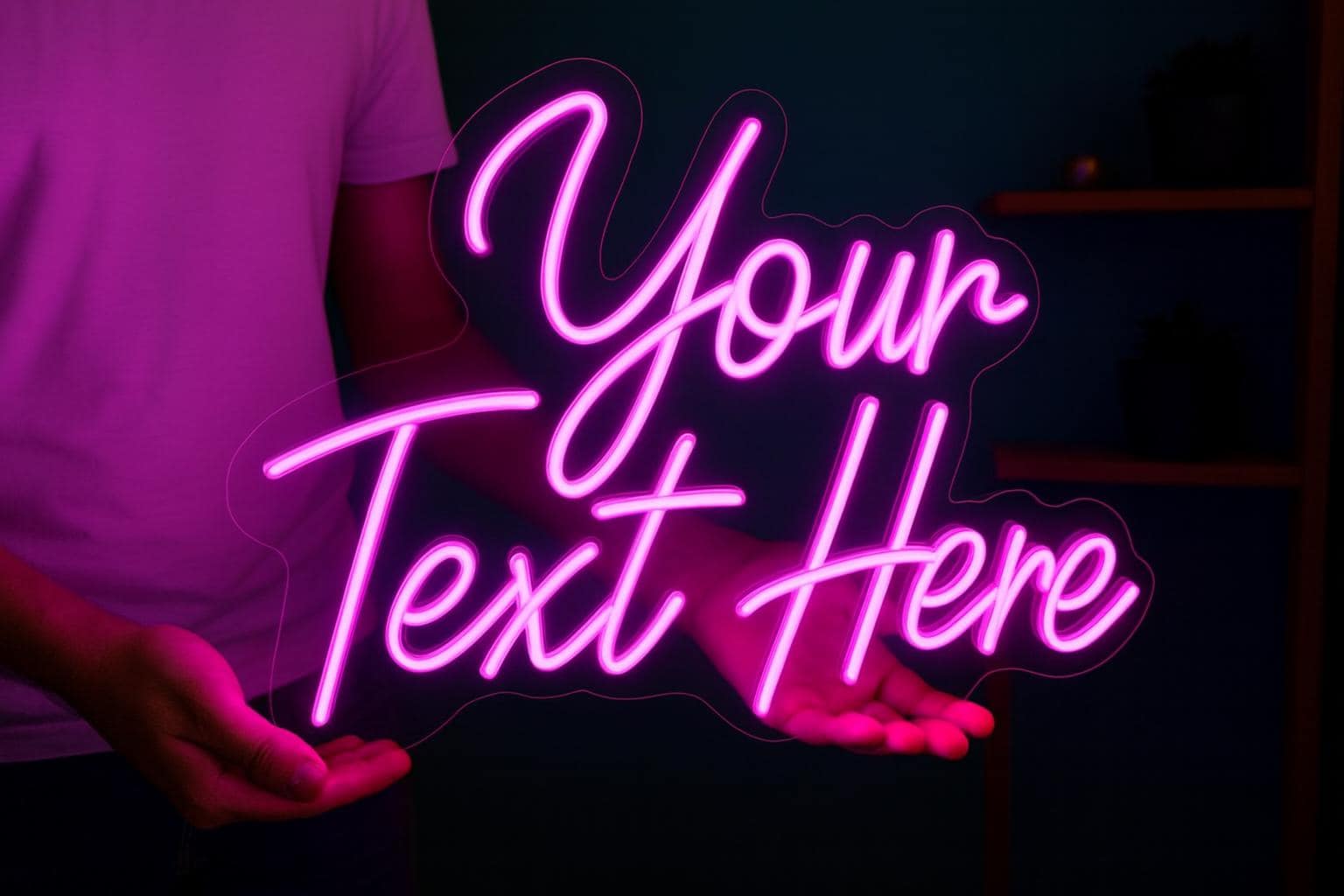 Insegna al neon personalizzata, insegna al neon personalizzata, insegna al neon con nome, insegna al neon a LED, insegna luminosa al neon a LED, arred