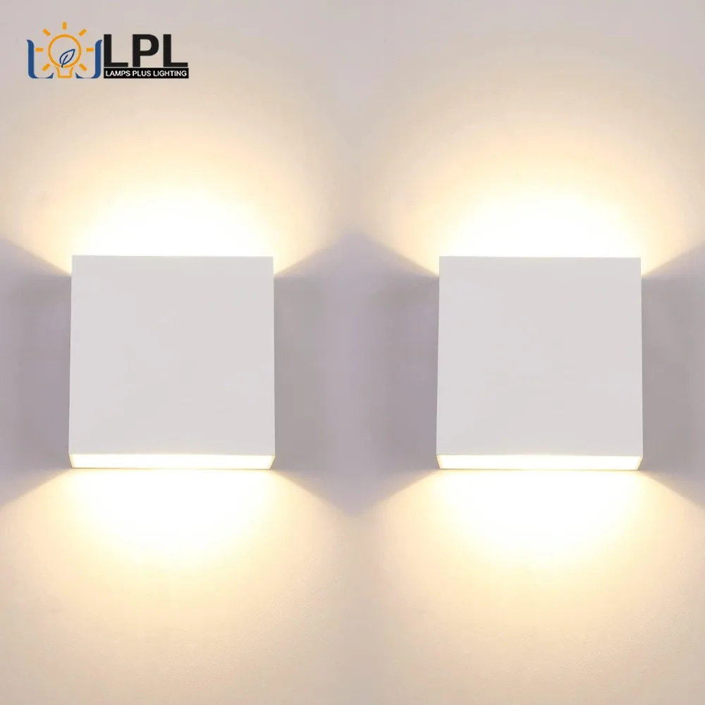 2 Stücke Moderne Wandleuchten Up Down Wandhalterung Wandleuchte Schlafzimmer Nachttischlampe LED Wandleuchte für Innen Wohnzimmer Studie Flur Dekor