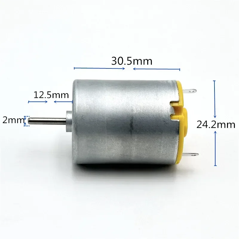 RC-280SA-20120 Mini 280 24 mm Kohlebürstenmotor DC 4,8 V 6 V 7,4 V 9 V 12 V 15000 U/min Hochgeschwindigkeits-DIY Hobby RC Spielzeugauto Boot Tankmodell
