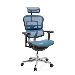 Bürostuhl / Chefsessel ERGOHUMAN ULTRA GEN2 Netzstoff blau hjh OFFICE Image