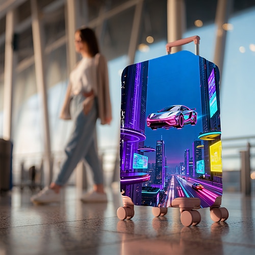 dehnbare Schutzhülle für Reisekoffer, wasserdicht, zum Schutz vor Staub und Kratzern Image