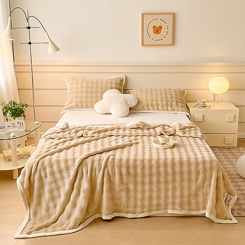 Decken Überwürfe, Gestreift Polyester Weich Decken Image