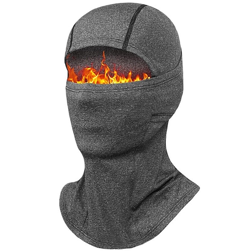 Herren Balaclava Ski Sturmhaube Schutzhut Wintermützen Warme Wintermütze Schwarz Rosa Polyester Fleece Mode Lässig Outdoor Alltagskleidung Einfarbig Thermowarm Winddicht Image