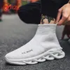 YRZL High Top Sneakers Herren Trendy Dicke Sohle Sportschuhe Bequeme Mesh Atmungsaktive Joggingschuhe Große Größe Walking Herrenschuhe