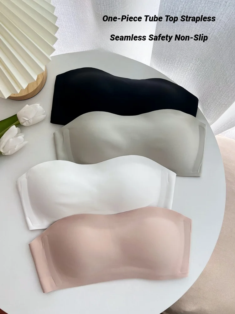 Soutiens-gorge pour femmes soutien-gorge sans fil tasse Invisible soutien-gorge rembourré sous-vêtements sans couture femme Lingerie Sexy femmes sans bretelles