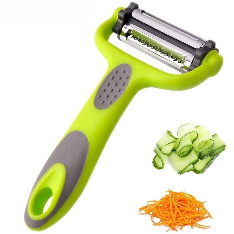 Pelapatate multifunzionale per frutta e verdura 3 in 1, coltello per sbucciare, grattugia e trituratore - L'ultimo utensile da cucina Accessori da cucina