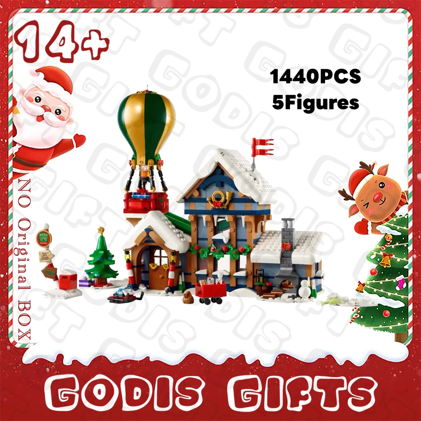 2025 neue 10339 Santa's Post Office Bausteine Montage Winter Architektur Modell Ziegel Für Erwachsene Kinder Weihnachten Geschenke Image