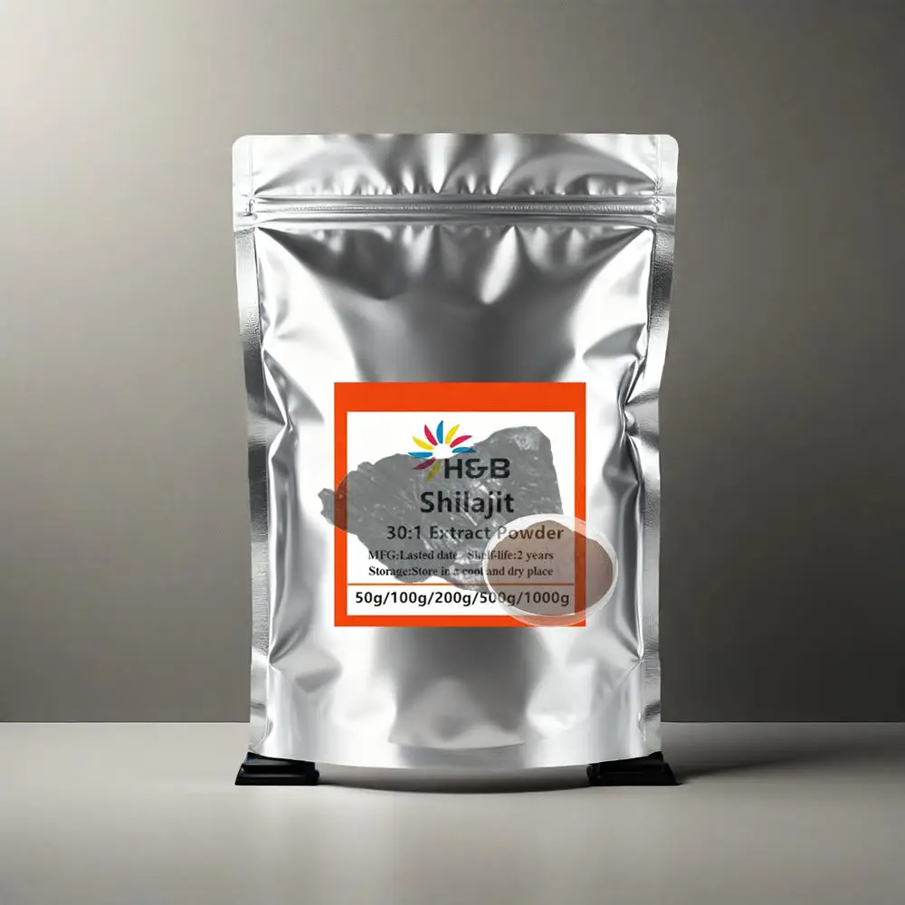 Maßgeschneiderte Aluminiumfolienbeutel für Shilajeet (Shilajit), Extrakt, maßgeschneiderte, nachfüllbare Pulverbeutel, Verpackung für Global Image