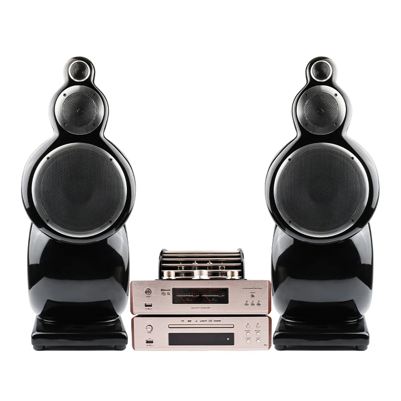 Gall-Maschinenkombination, Audio, passiver Lautsprecher, High-Fidelity-HiFi-Bücherregal, 8-Zoll-Naututilus-Lautsprecher mit Drei-Wege-Frequenz