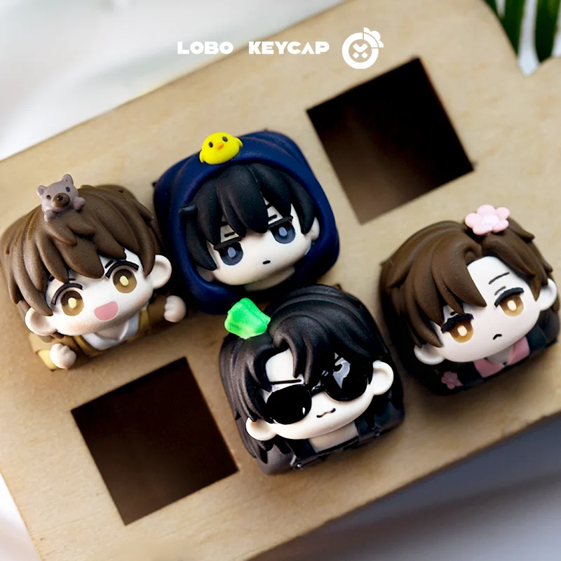 Lobo Keycap Tomb Raider’S Notes Kylin Zhang Wuye Anime Q Version Charakter Merchandise Esc Ersatz-Tastatur-Zubehör-Tastenkappe Image