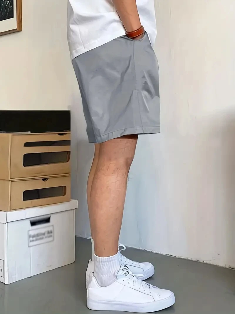 Schwarz Übergroße Sommer Solide Shorts Männer Große Größe Elastische Taille Männer Shorts Outwear Schwarz Casual Strand Gym Chubby Shorts Männer 50 52