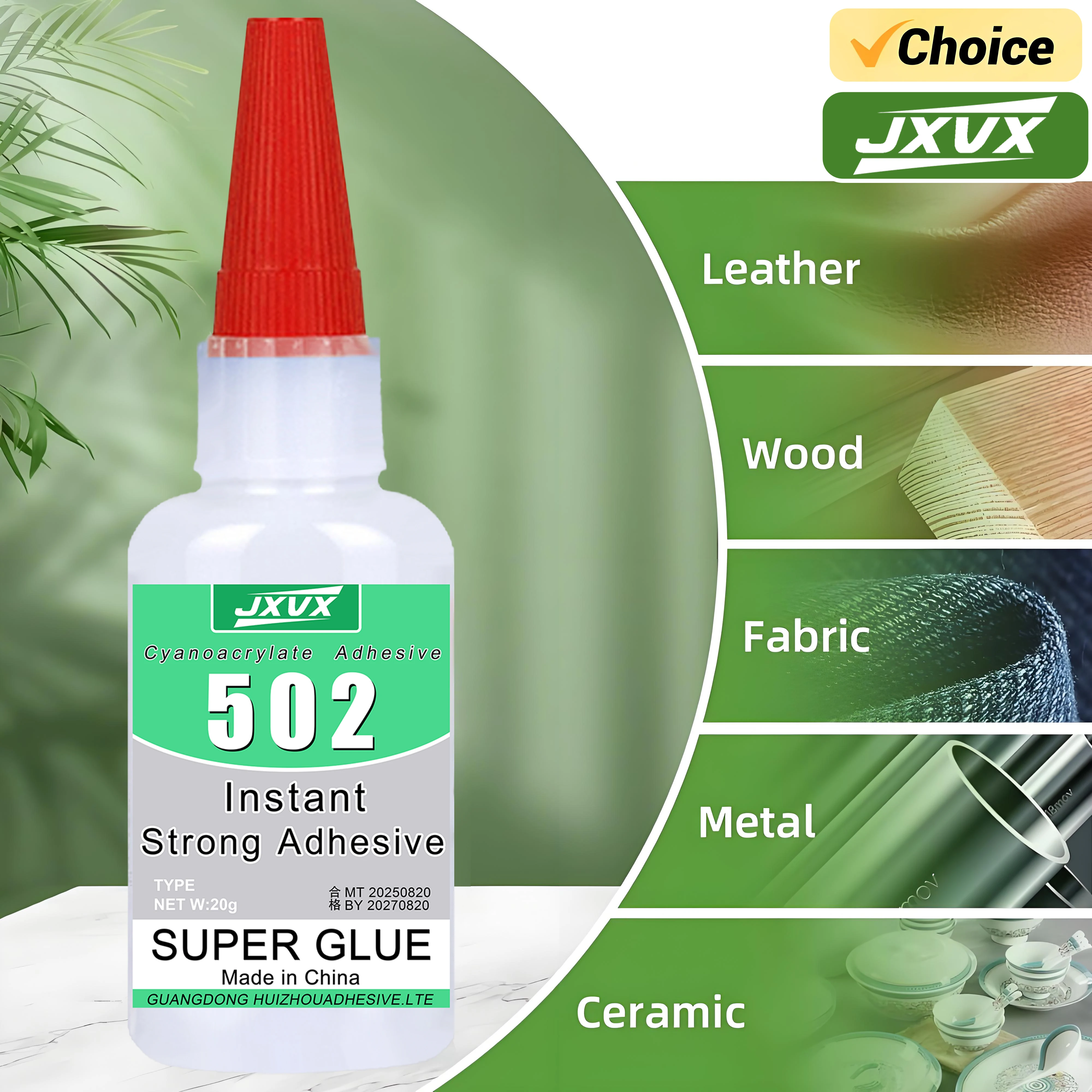 502 Superstarker Mehrzweckkleber, schnell trocknend, sofortiger Cyanacrylat-Kleber, sofortiger Schnellkleber, Holz, Glas, stärker, Kleber für alle Arten von Oberflächen.