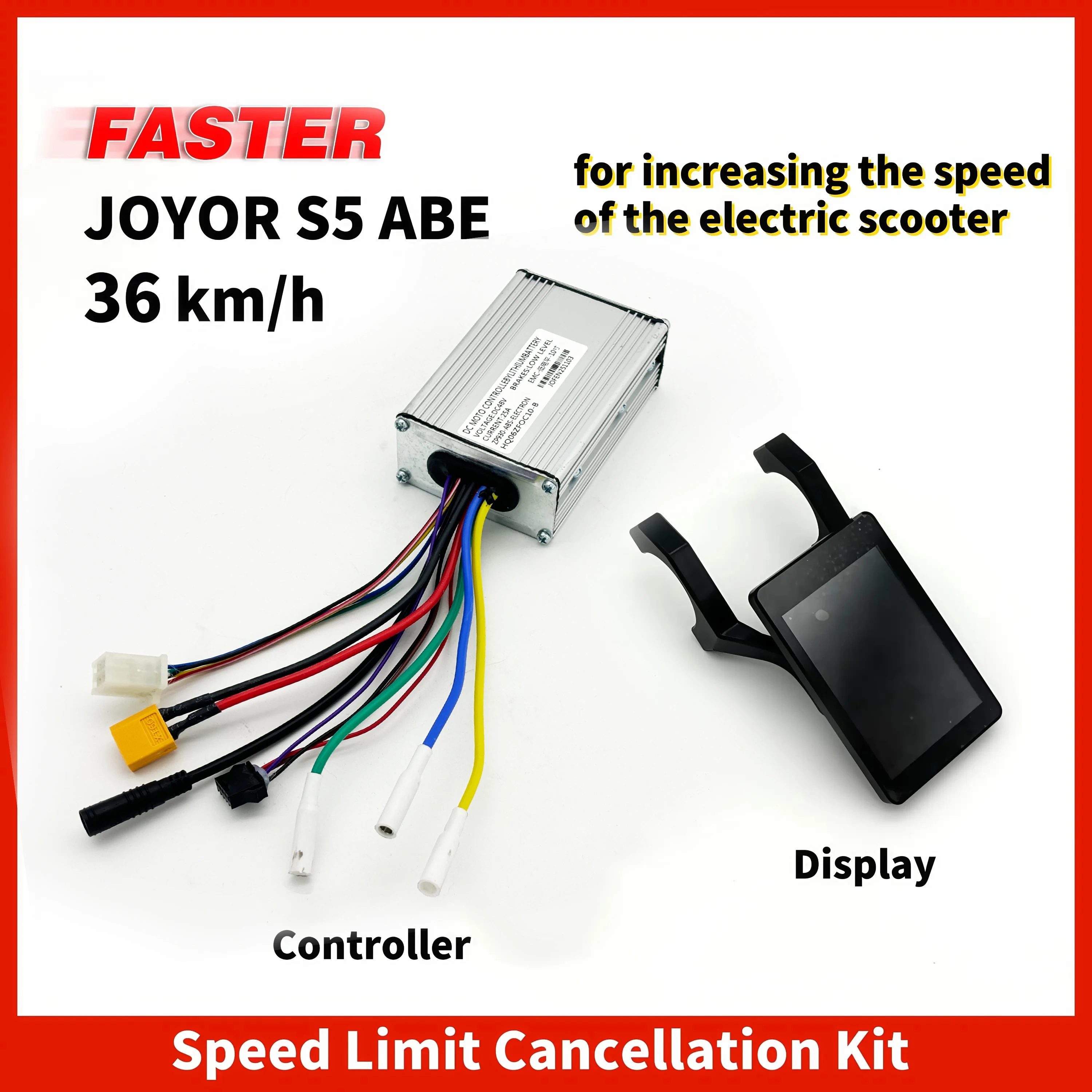 JOYOR S5 ABE Geschwindigkeitsbegrenzung Aufhebungsset zur Geschwindigkeitserhöhung des Elektrorollers (Controller und Anzeige) Image
