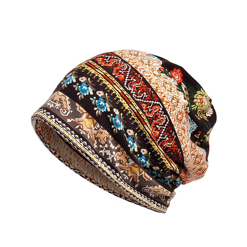 Men's Beanie Hat and Scarf Set Wine Red Black Acrylic Fibers Knitted Two Ways To Use Sports Outdoors Casual Outdoor Home Daily Flower / Plants Elastic Casual / Daily