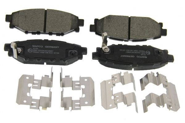 MAPCO Bremsbelagsatz SUBARU 6155 26696AG010,26696AG030,26696AG031 26696AG050,26696AG051,26696FJ000 Image