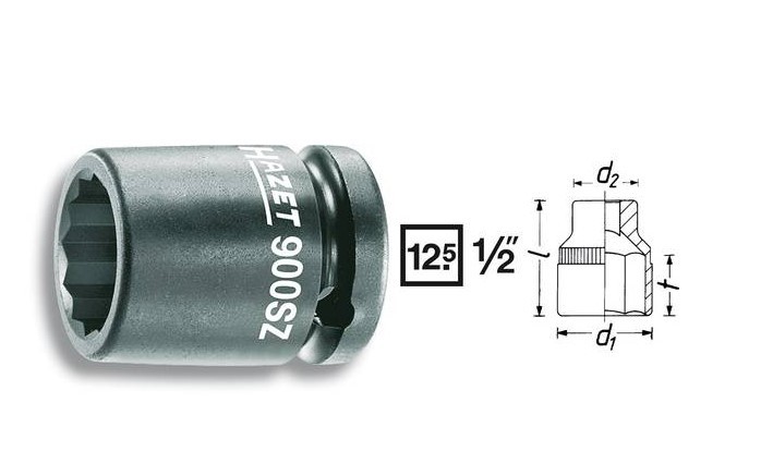 HAZET Steckschlüsseleinsatz 900SZ-21 ASE46805000000,530049 Image