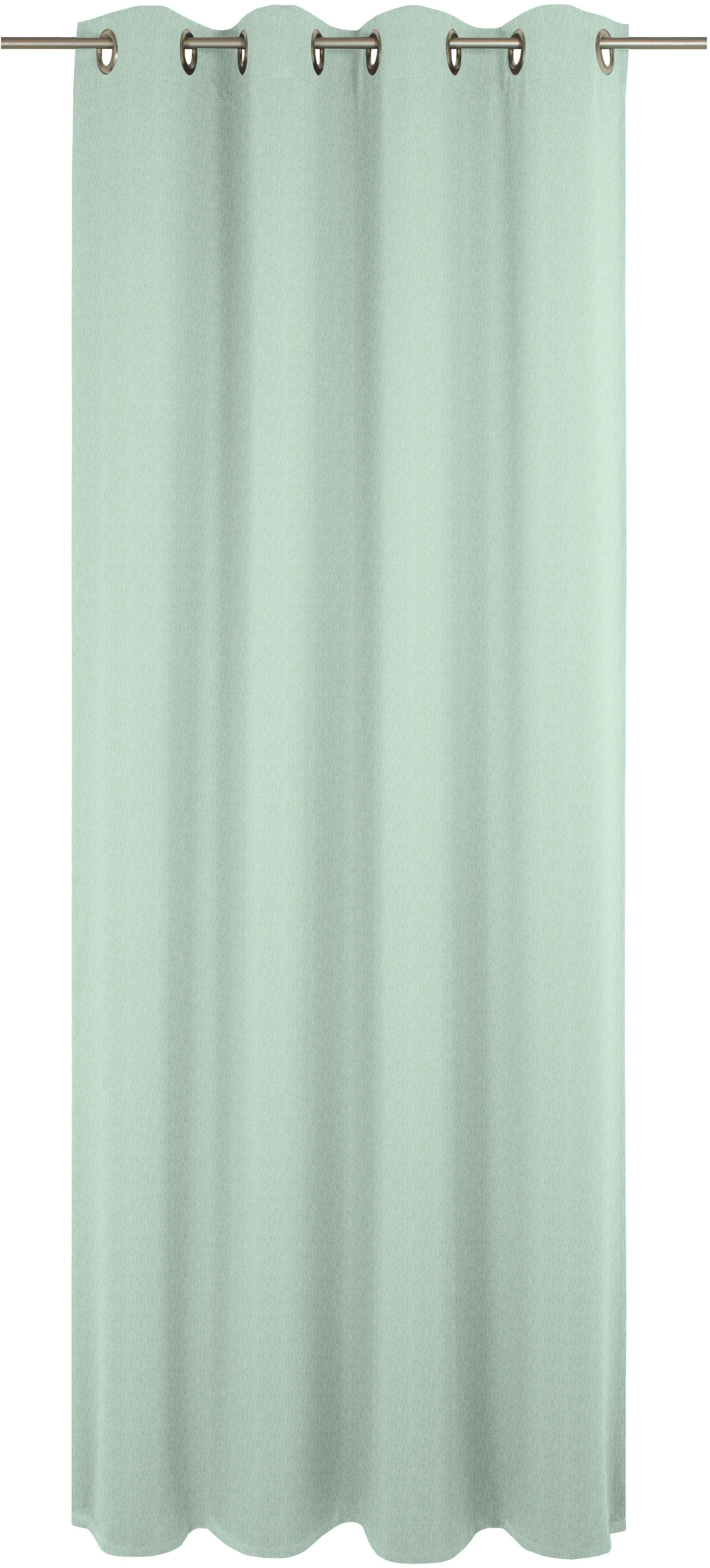 Vorhang WIRTH "Sunday", grün (mint), B:142cm H:295cm, Jacquard, Baumwolle, Polyester, Gardinen, nach Maß Image