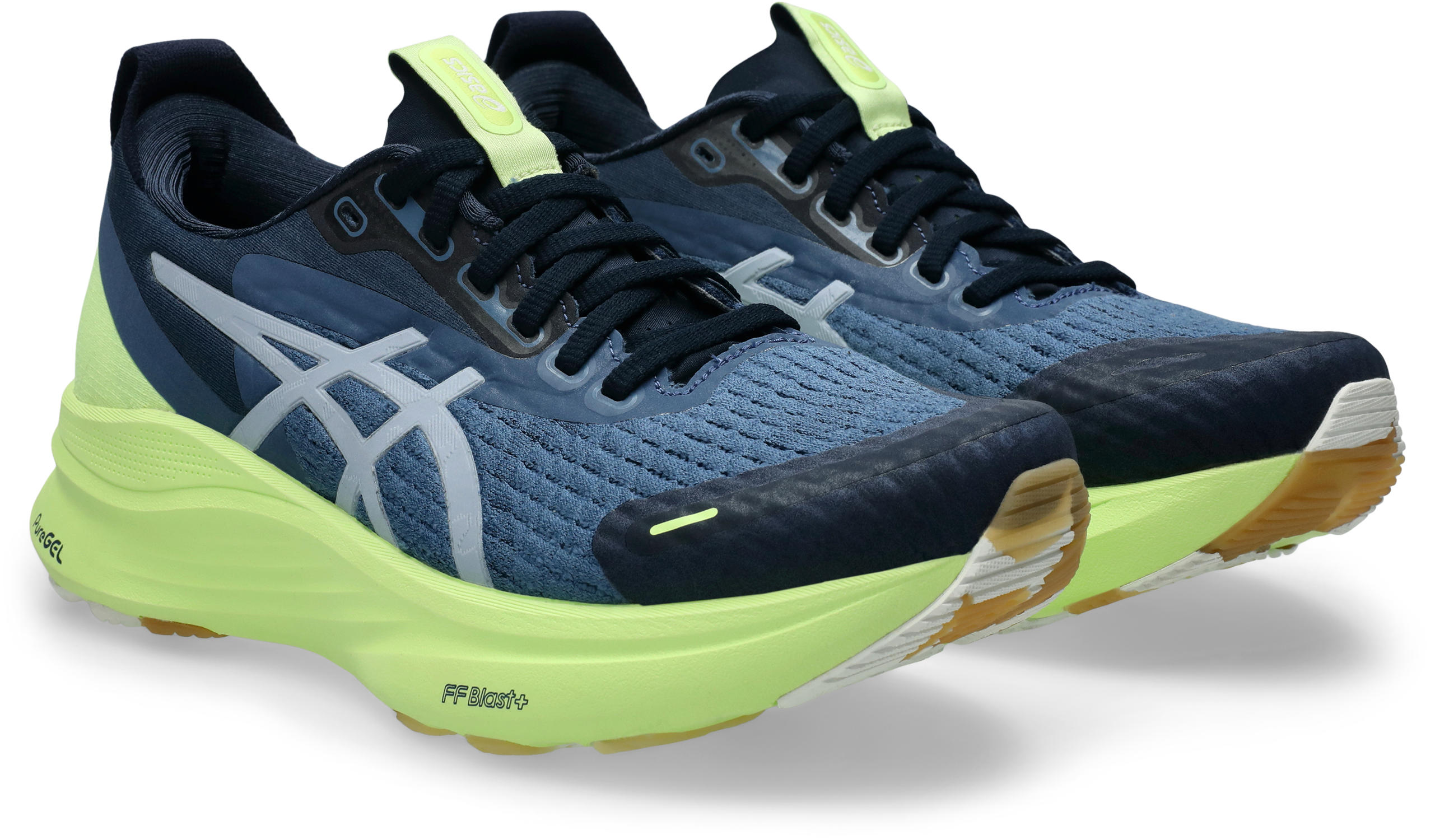 Laufschuh ASICS "GEL-KAYANO 32 LITE-SHOW", Damen, Gr. 40, lite, show, lucid gelb, Textil, Schuhe Laufschuh, für mehr Stabilität