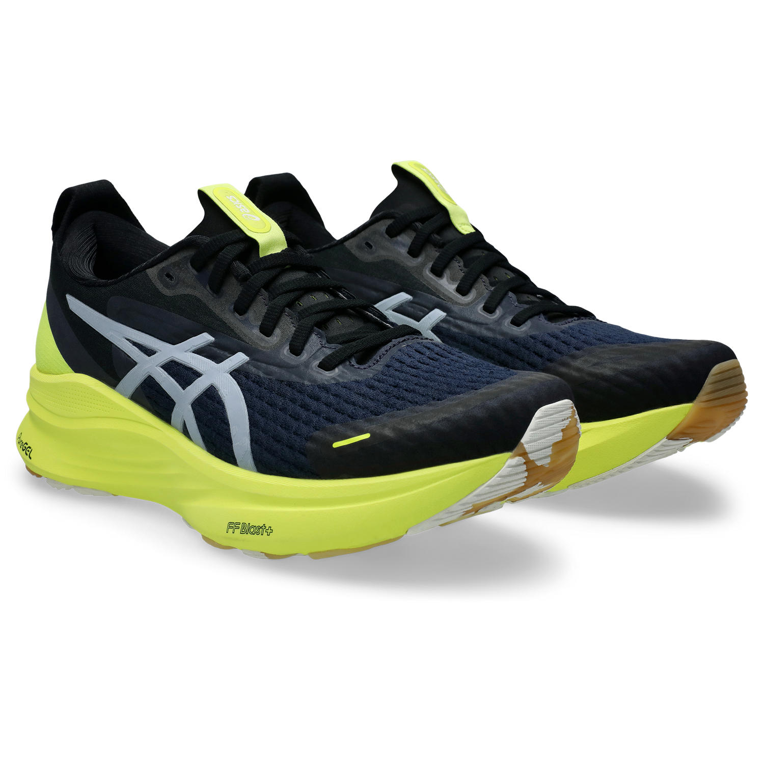 Laufschuh ASICS "GEL-KAYANO 32 LITE-SHOW", Damen, Gr. 46,5, lite, show, citron, Textil, Schuhe Laufschuh, für mehr Stabilität; mit reflektierenden Elementen