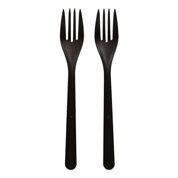 Papstar Gabeln (Mehrweg) 18,5 cm schwarz 50 Stück Image