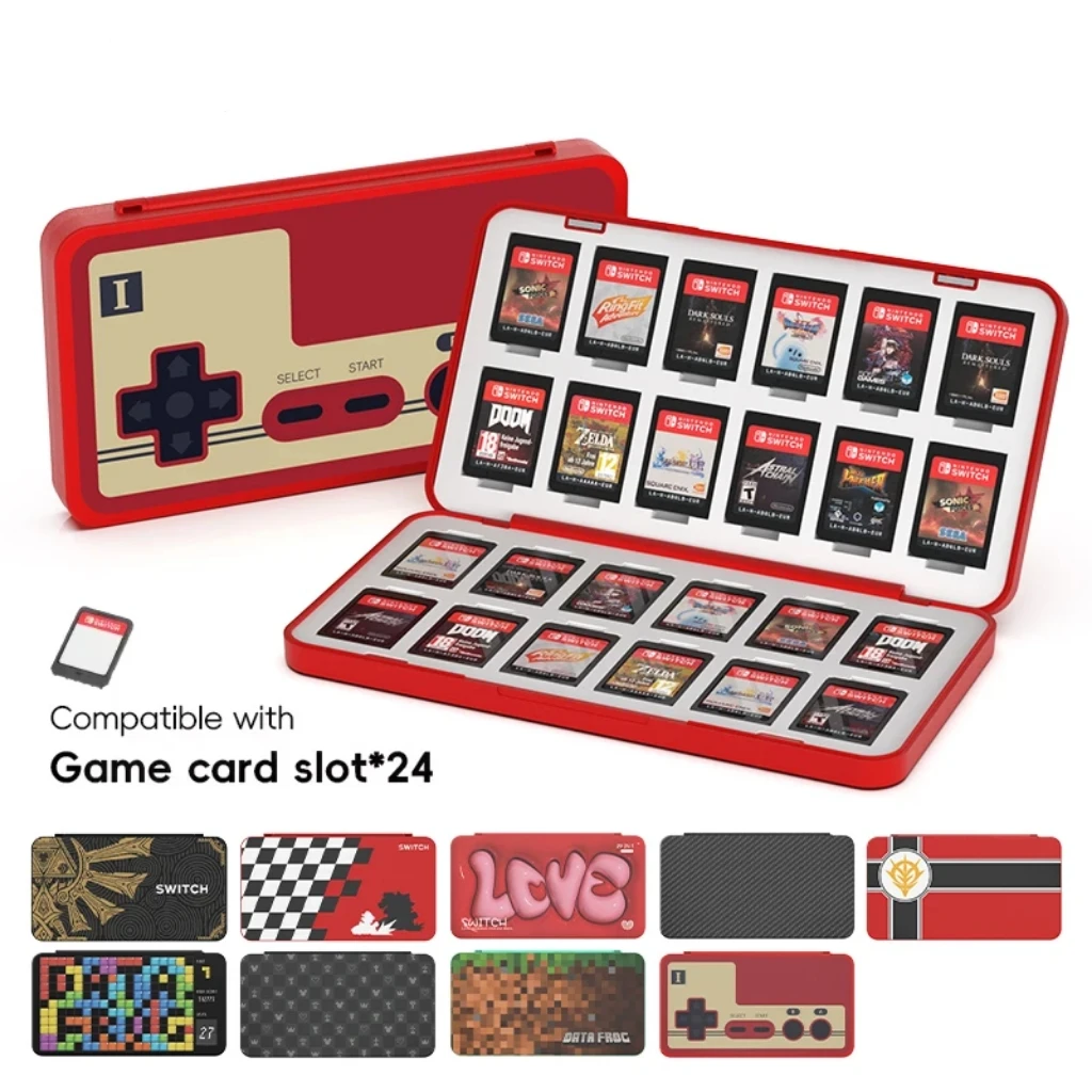 24-in-1-Spielkartenetui für Switch/Switch OLED-Patrone, Aufbewahrungsbox, Chip-Halter-Abdeckung Image