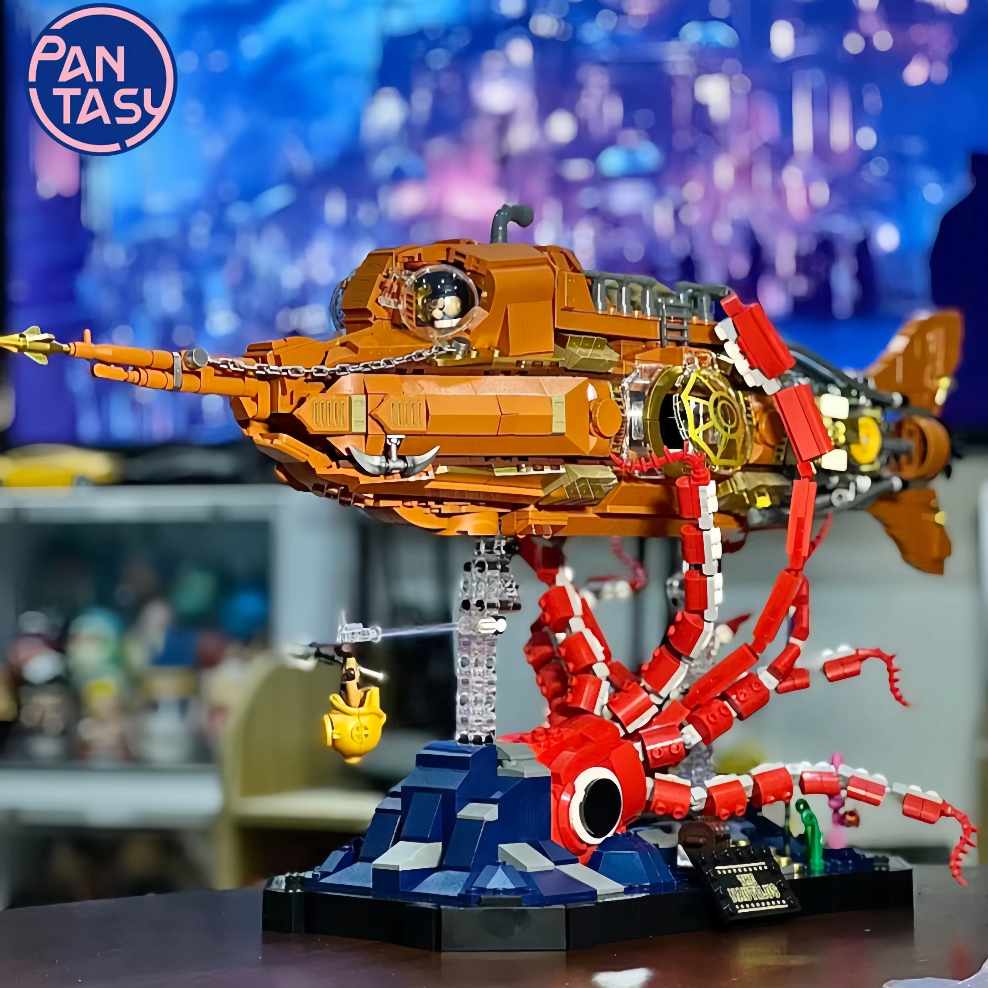 Pantasy Nautilus Zusammengebautes Bausteinmodell Steampunk-Serie Bewegliche Sammlung Ornamente Spielzeug Weihnachtsgeschenke Image