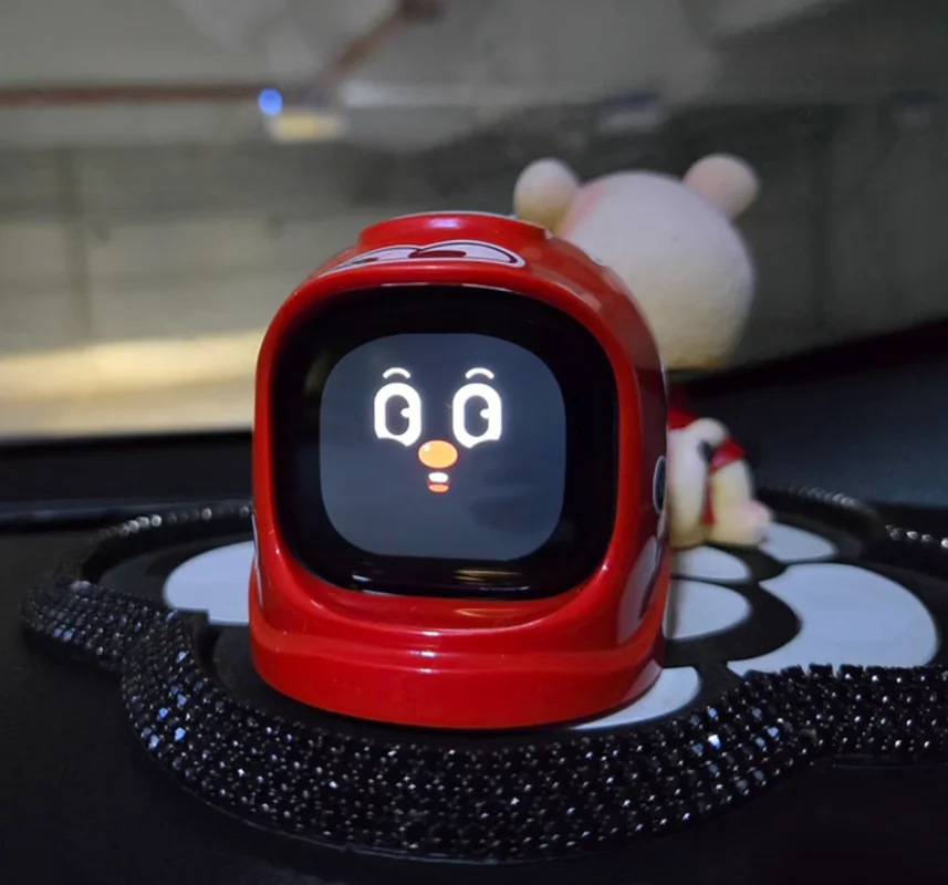 In Stock New Mini Car Robot Car Electronic Pet Smart Tide Play Partner Expression Car Ornaments Decorations Exquisite Gift