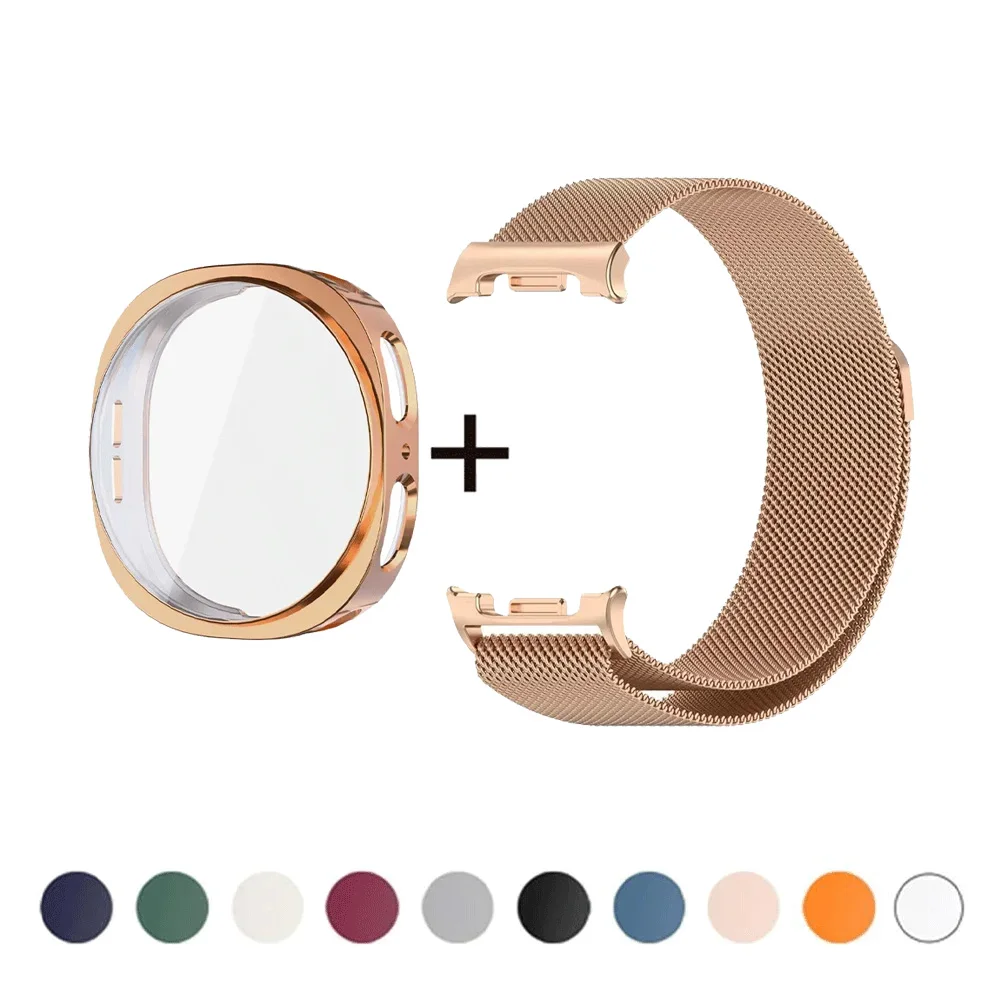 Magnetisches Metallarmband, weiches TPU-Gehäuse mit Film für Samsung Galaxy Watch 8 40 mm 44 mm, Watch 8 Classic-Uhrenarmband-Zubehör Image