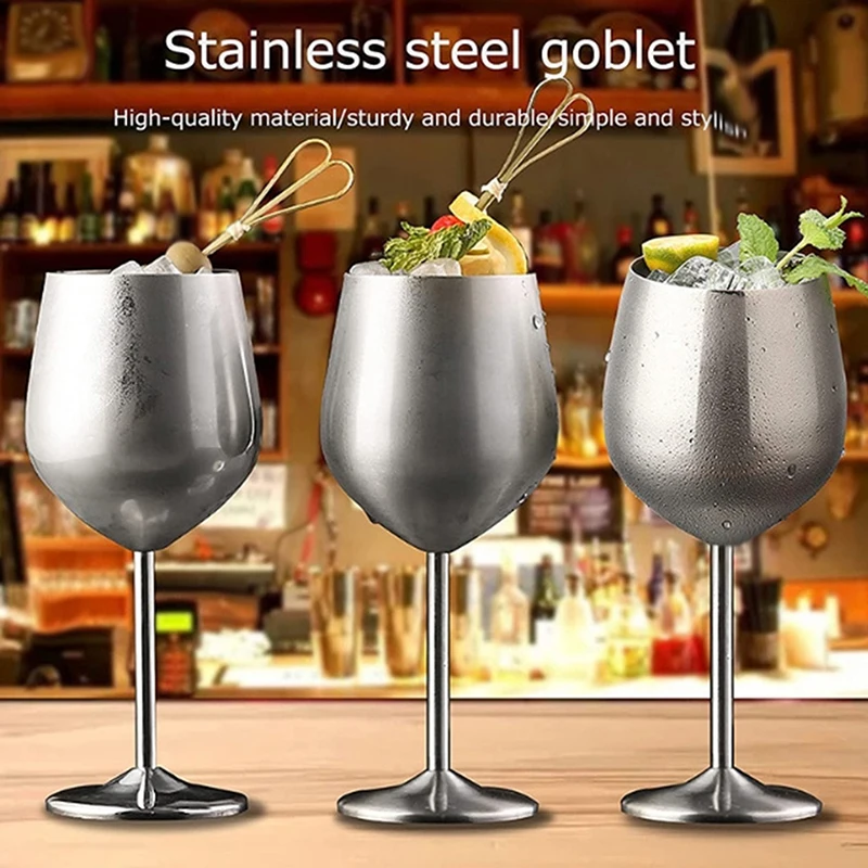500 ml Edelstahl Glas Cocktail Kreative Wein Glas Bar Restaurant Champagner Glas Rotwein Glas Drink Barware Tasse