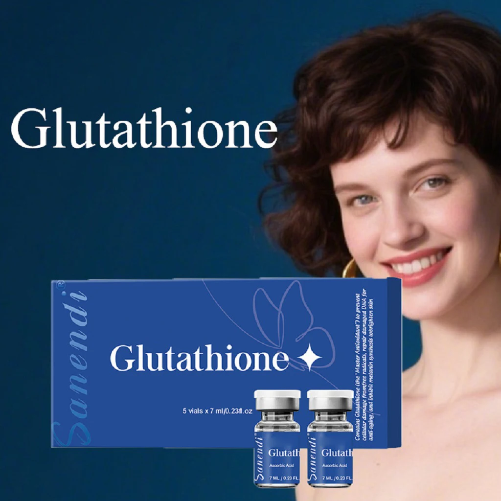 Sanendi PDRN Salmon DNA VITAMIN C Glutathione Skin Sensitive Muskel Aufhellung und Anti-Aging-Einsatz von 7-ml-X5-Fläschchen Image