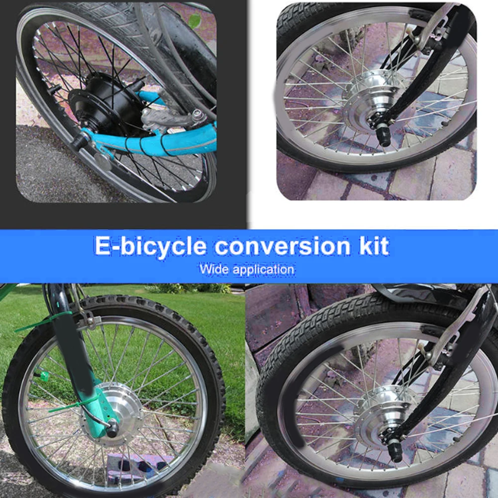 Vorderer E-Bike-Nabenmotor 36/48 V 250–350 W, kompatibel mit 100 mm Gabel, bürstenlos, 6-Loch-Scheibe, 36 Stunden, passend für 20–28 Zoll Image