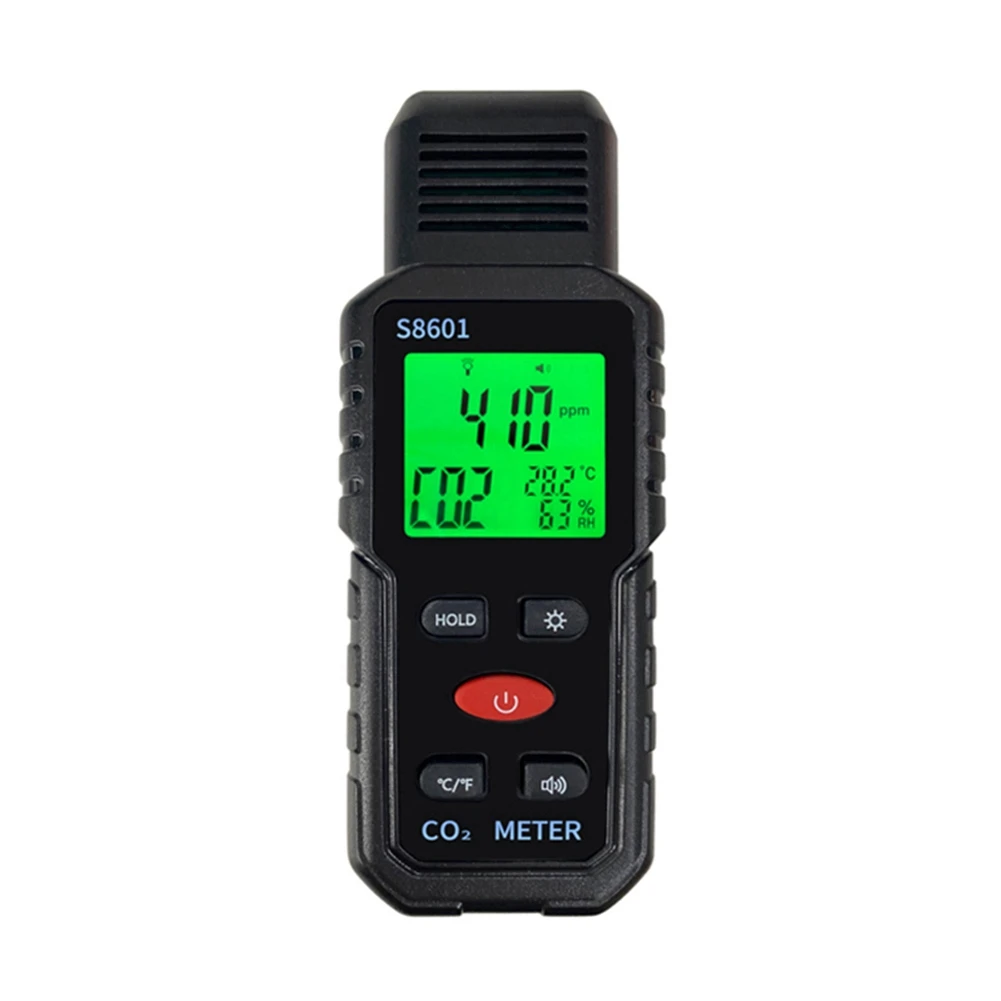 3 in 1 CO2-Meter Luftqualität monitor Handheld 5000ppm CO2-Monitor Messung Kohlendioxid ℃/С Detektor s8601 Image